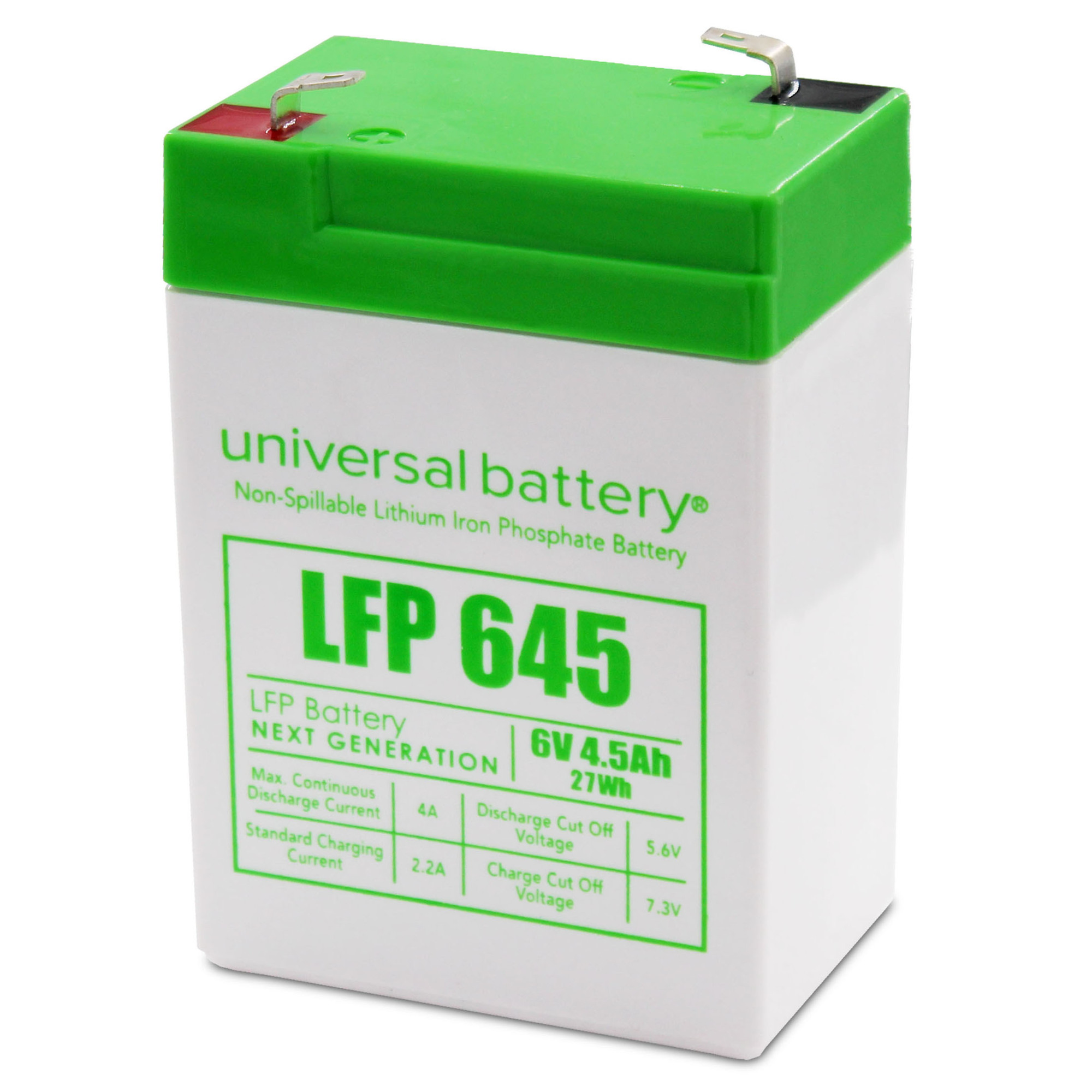UPG, 6V 4.5Ah F2 LFP Battery, Model 48046 Northern Tool